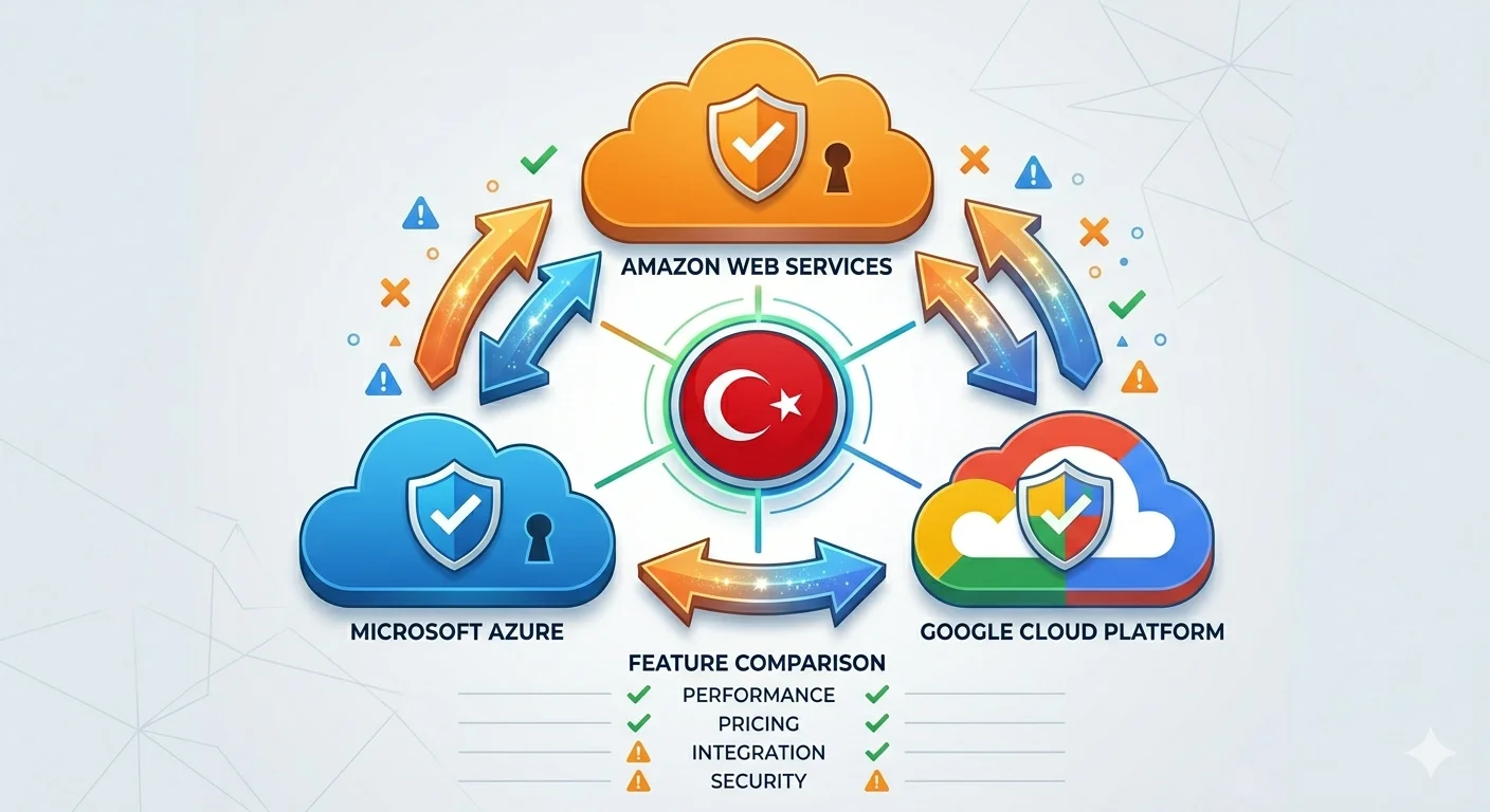 AWS vs Azure vs Google Cloud: Türkiye Perspektifi