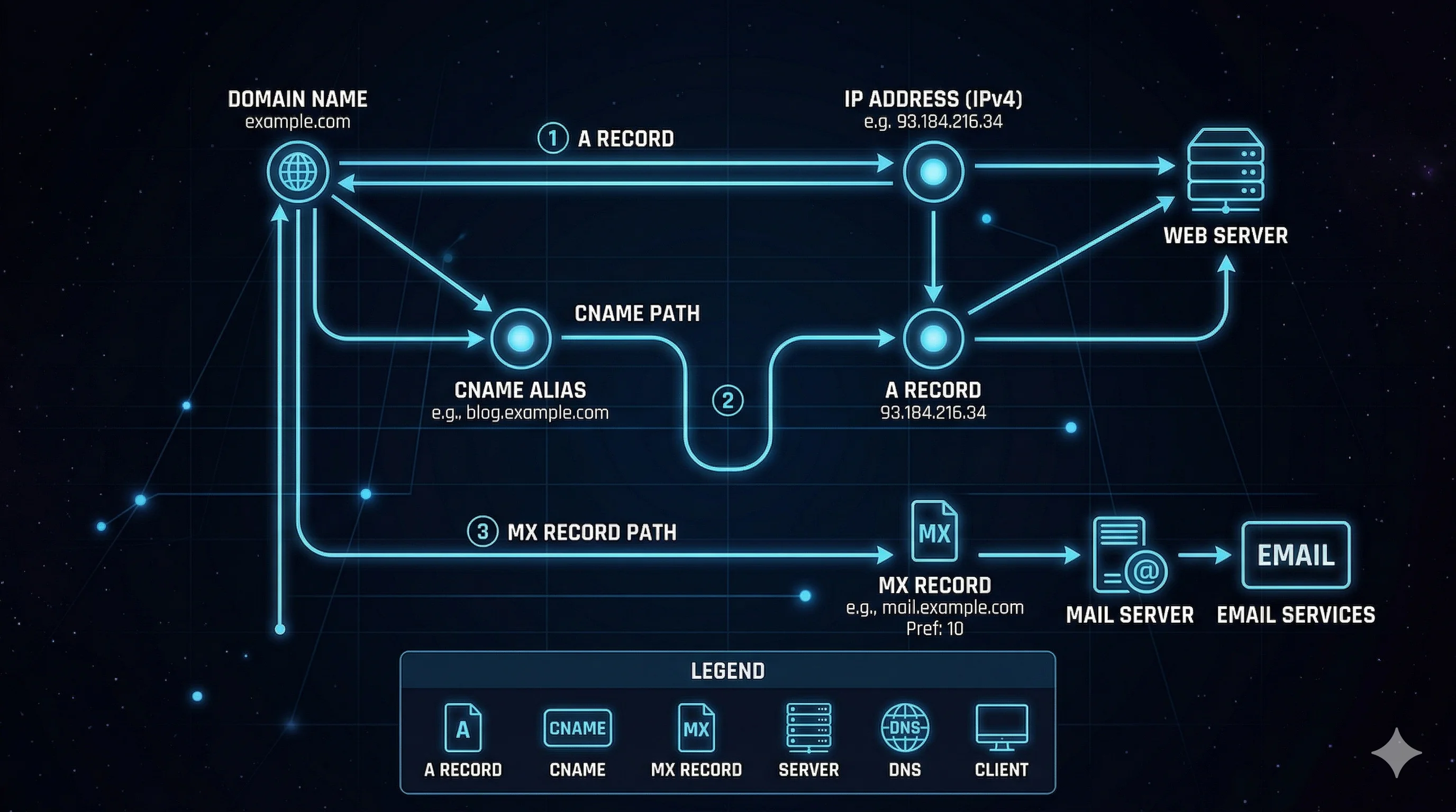 Alan Adı DNS Ayarları: A, CNAME, MX Kayıtları Rehberi